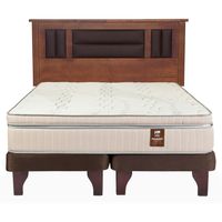 Cama Europea Maximo Cob King + Respaldo Lorraine