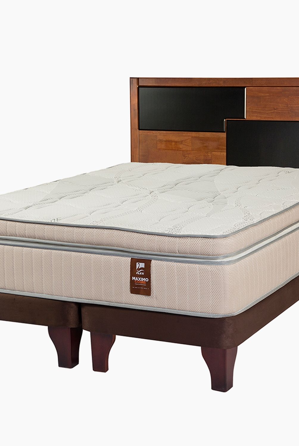 FLEX - Cama Maximo Cobre King + Respaldo Colonia Flex