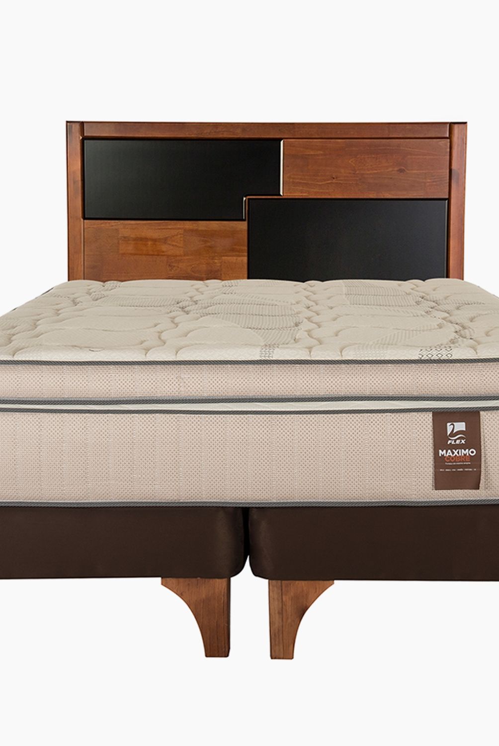 FLEX - Cama Maximo Cobre King + Respaldo Colonia Flex