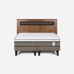 ROSEN - Cama Europea New Style 6 2 Plazas + Respaldo