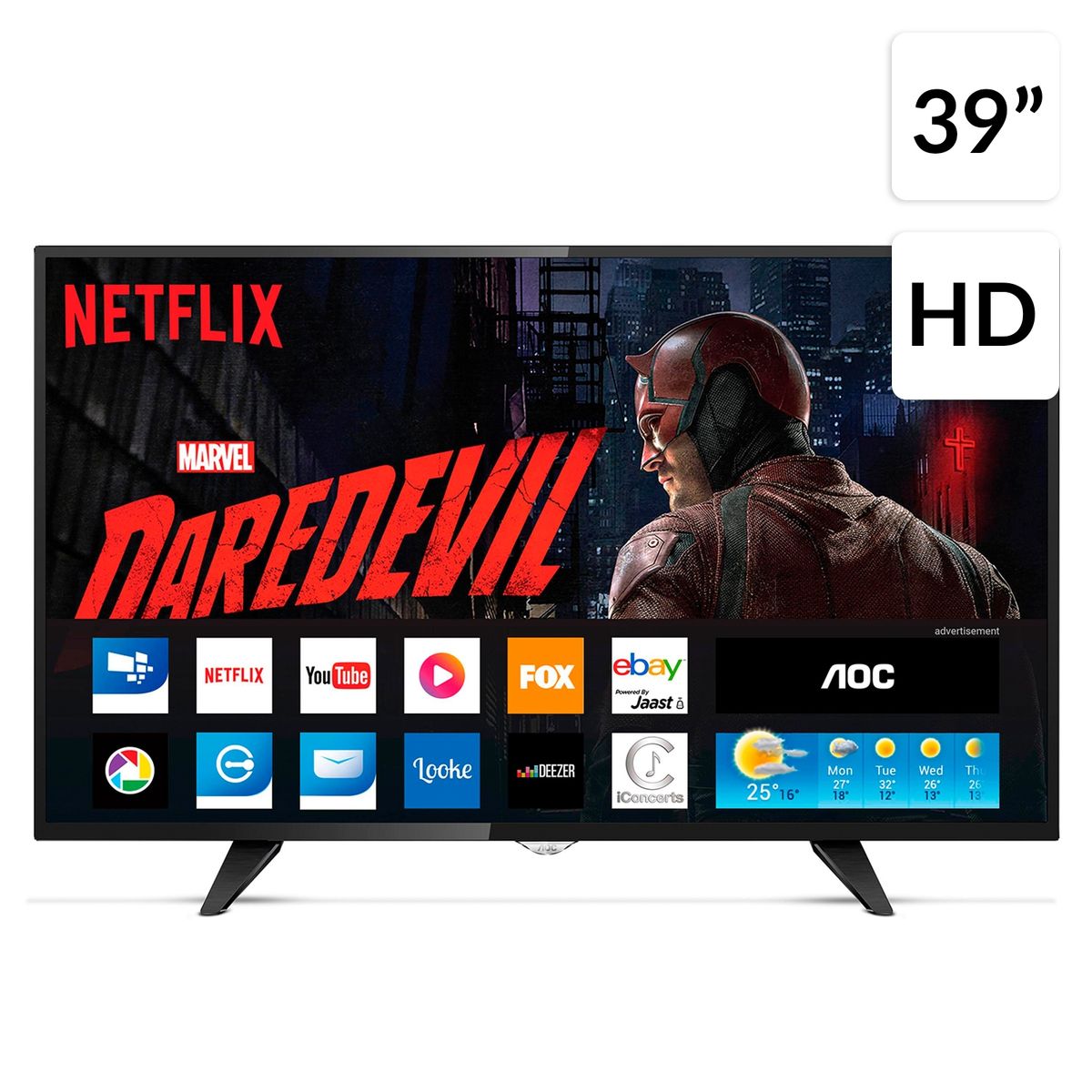 AOC - LED 39" LE39S5970 HD Smart TV