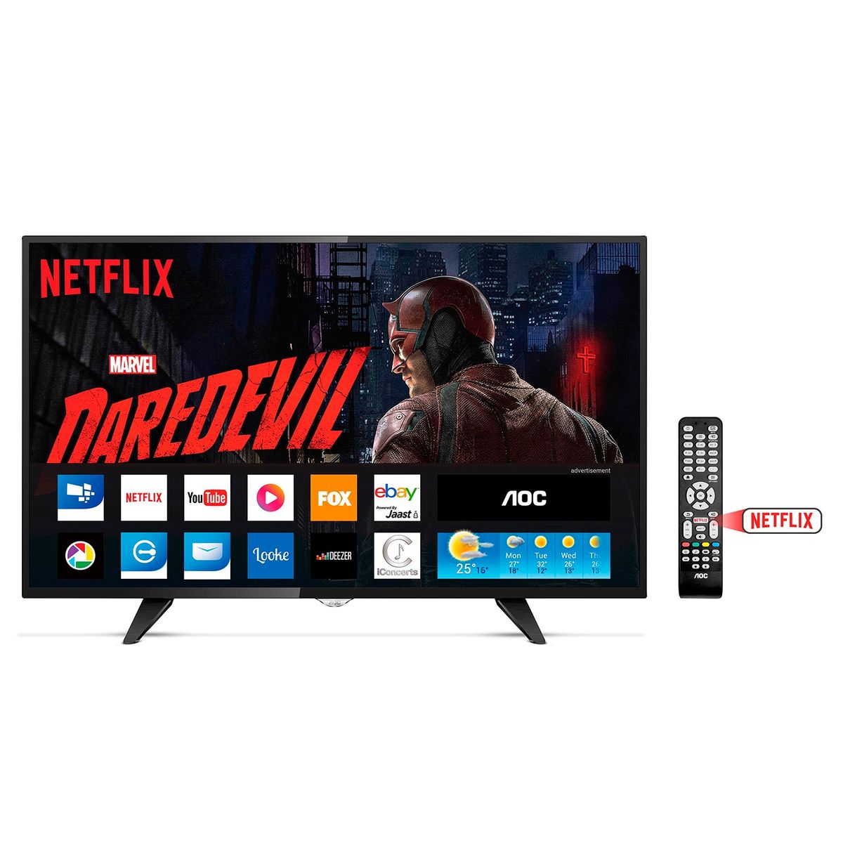 AOC - LED 39" LE39S5970 HD Smart TV