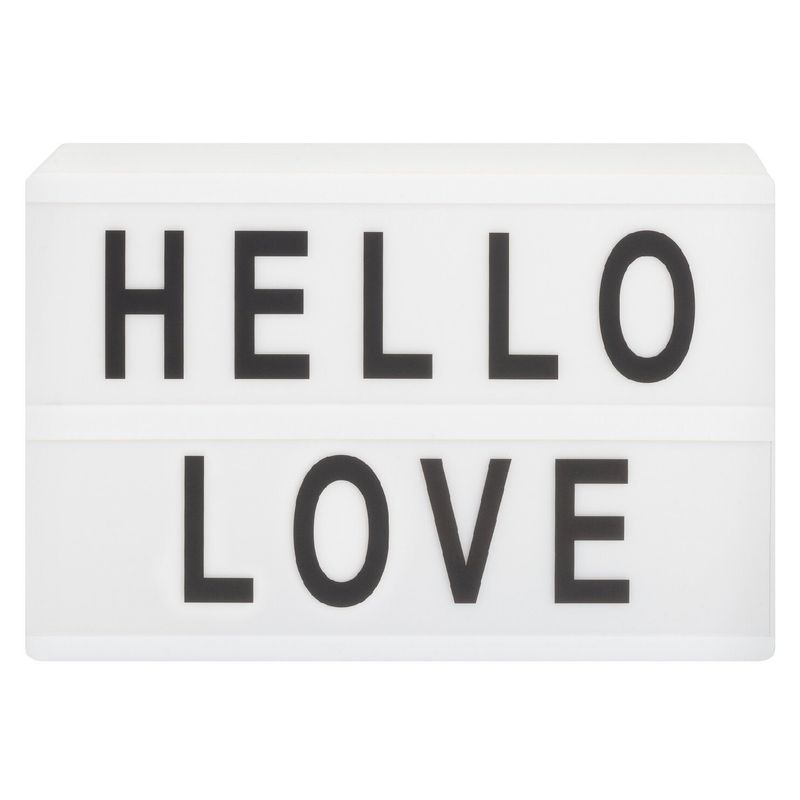 VGO - Led Light Box con Letras PVC 2 Líneas