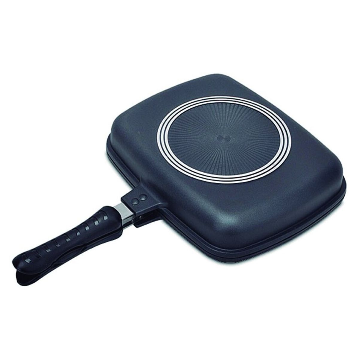 KITCHENWARE - Sartén Grill Doble Antiadherente Teflón Presión 28