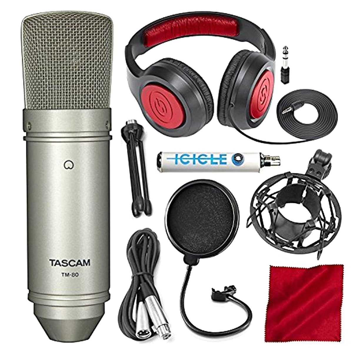 TASCAM - Kit micrófono Tascam TM-80 KIT1775