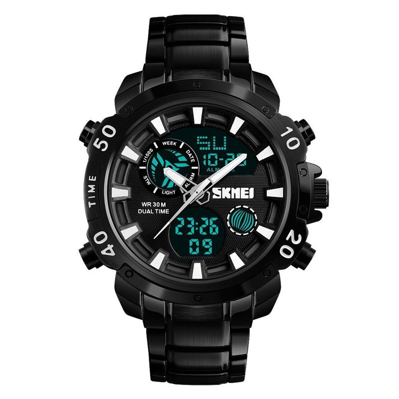 SKMEI - SKMEI 1306 RELOJ casual masculino digital-negro