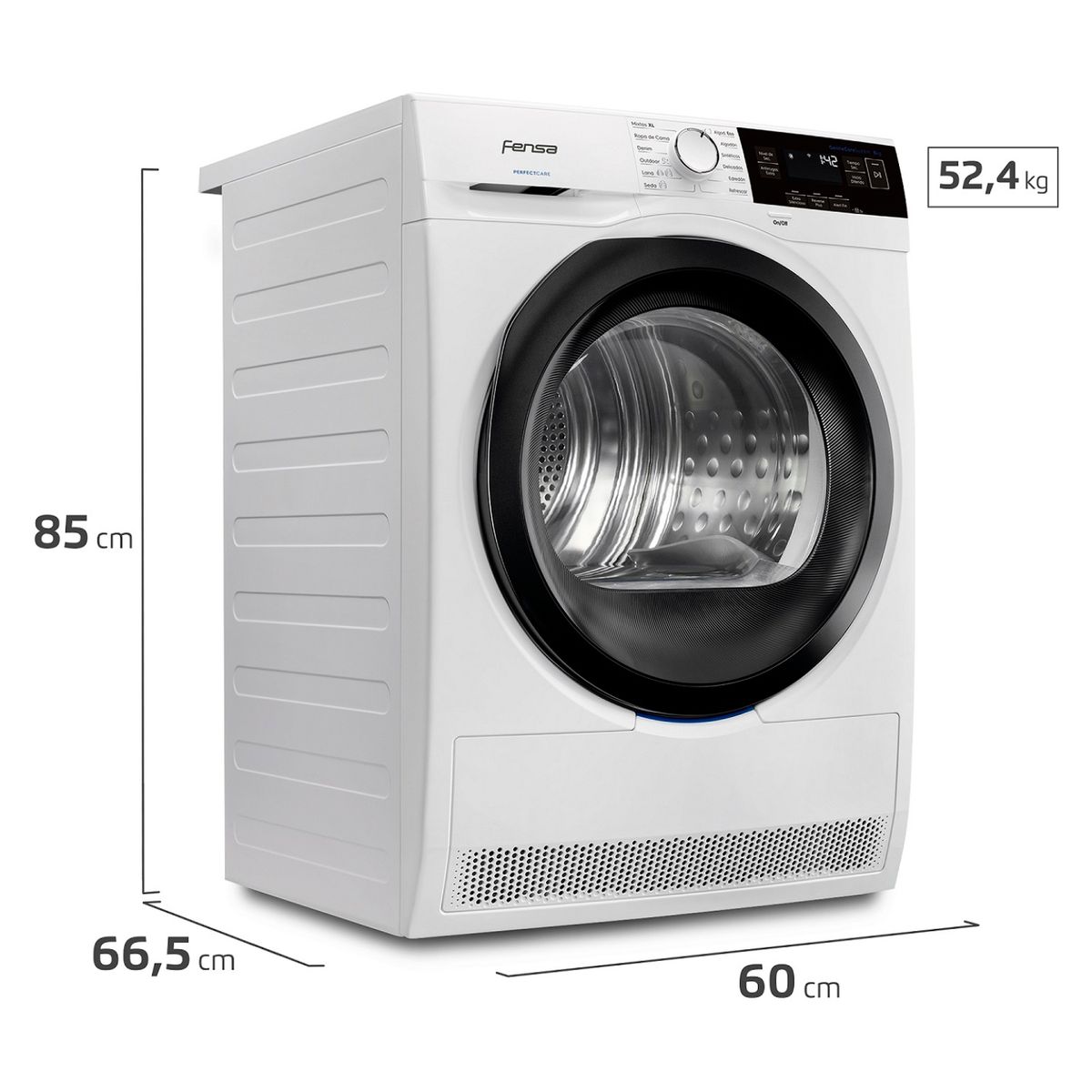 FENSA - Secadora Bomba De Calor 8 Kg Europe 8D Blanca Fensa