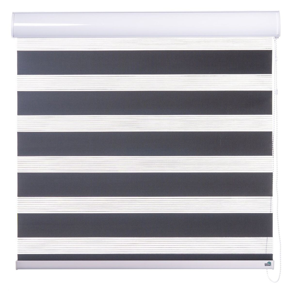 DECOTEXTIL - Cortina enrollable duo clásica 120 x 120 negro