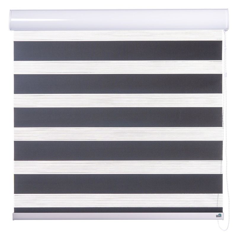 DECOTEXTIL - Cortina Enrollable Duo Clásica 100X100 Negro