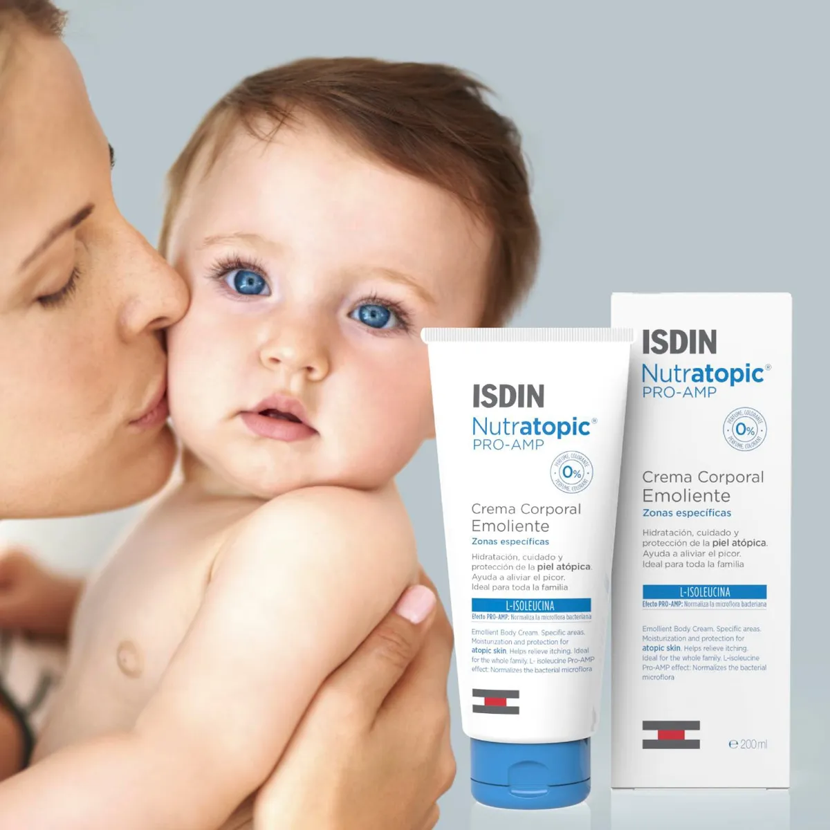 ISDIN - Crema Corporal Piel Atopica Nutratopic Pro AMP Crema Emoliente 200ml ISDIN