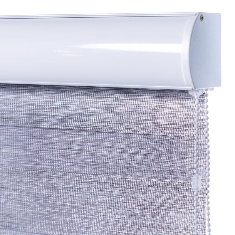 DECOTEXTIL - Cortina Enrollable Duo Rustica 80X160 Gris