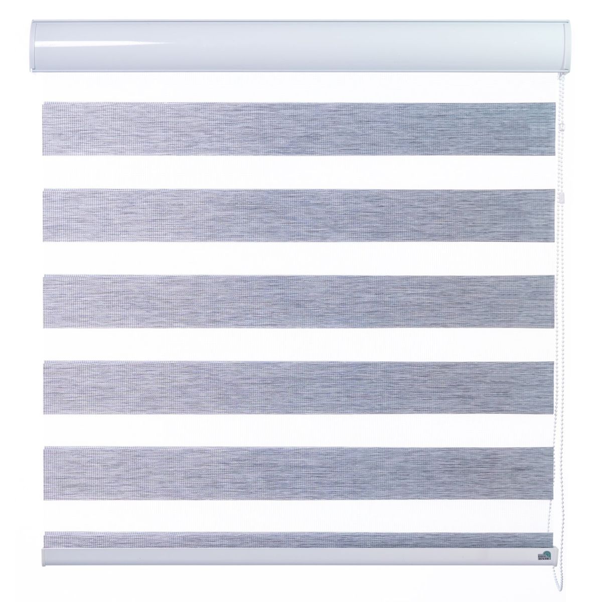 DECOTEXTIL - Cortina Enrollable Duo Rústica 80 X 140 Gris