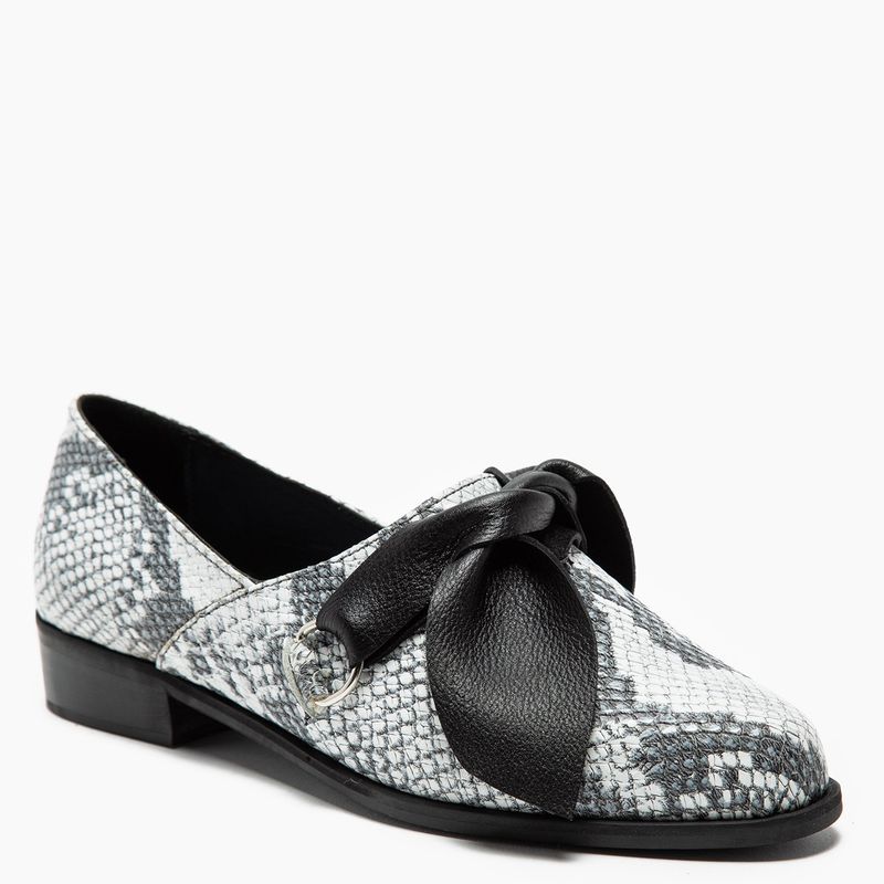 PANTERAS SHOES - Zapato Mujer Animal Print Pitón Con Lazos
