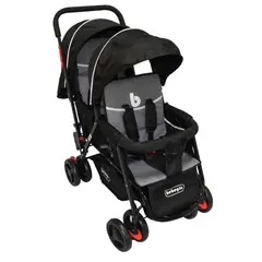 BEBEGLO - Coche Doble Duo Prix Gris