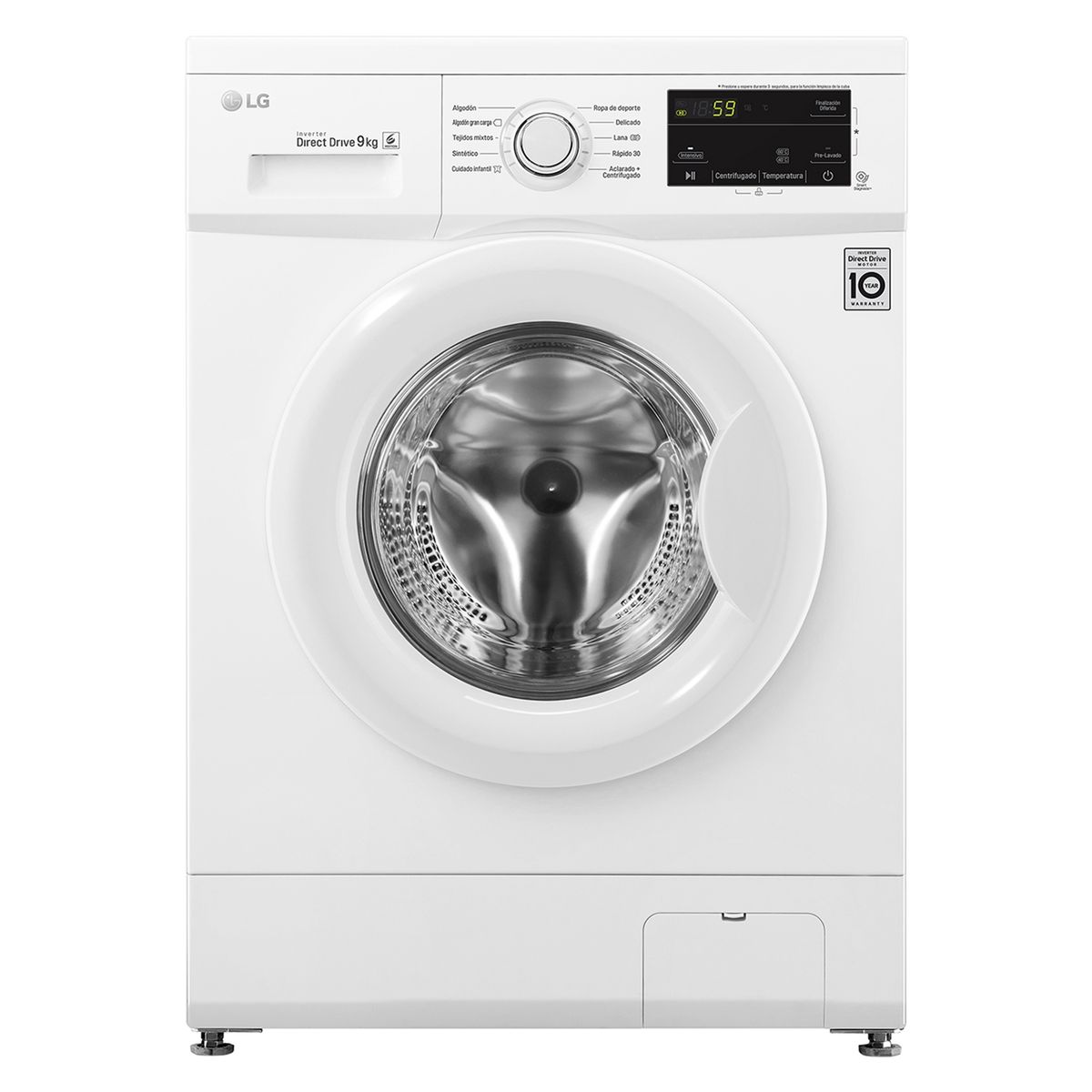 LG - Lavadora Automática Frontal 9 Kg Wm9We6.Abwpe Lg