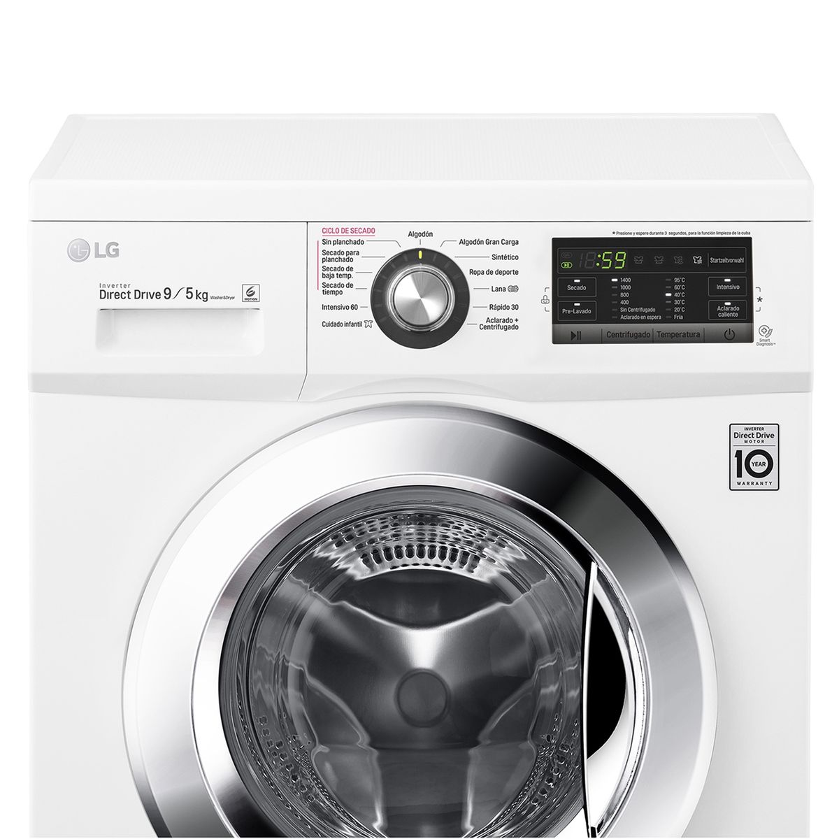 LG - Lavadora Secadora  LG WD9WE6 9/5(D)