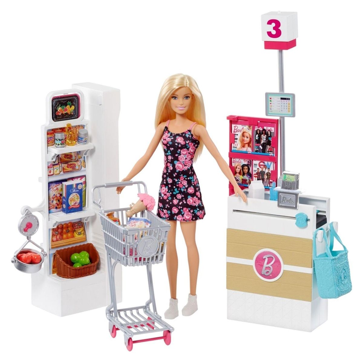 BARBIE - Muñeca Supermercado Barbie