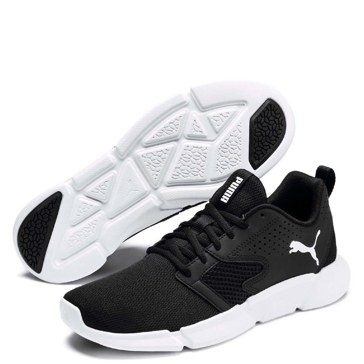 PUMA - Interflex Modern Zapatilla Running Hombre Negro Puma