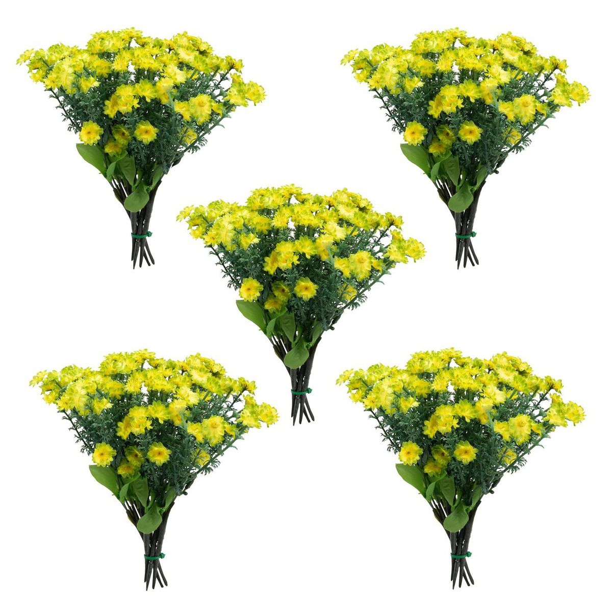 SOHOGAR - Pack de 25 ramos artificial flor gipso verde