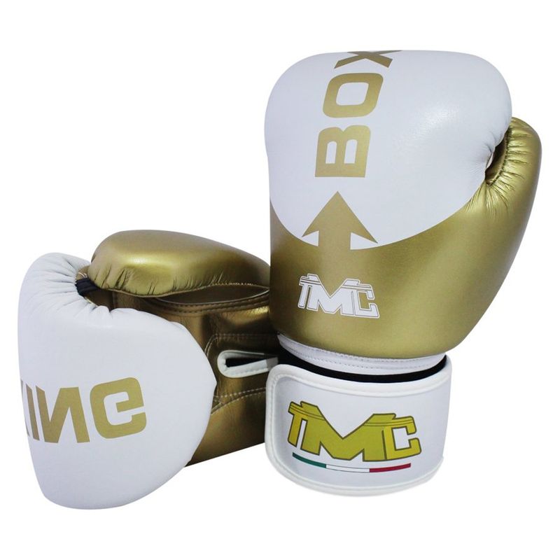 MILANO TMC - Guante Box Dorado Blanco 10Oz