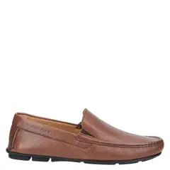 GUANTE - Mocasin hombre cuero cafe