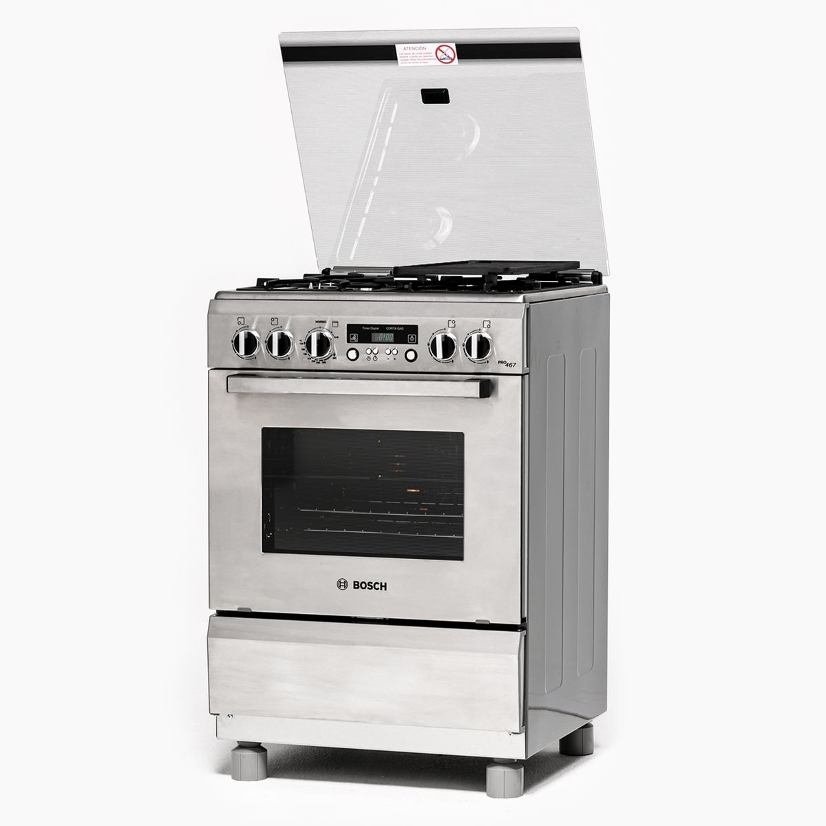 BOSCH - Cocina Gas 4 Quemadores Pro467 Hsg75I40Se