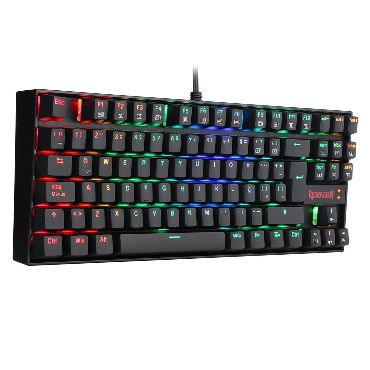 REDRAGON - eclado Redragon Kumara K552 Single Color Español