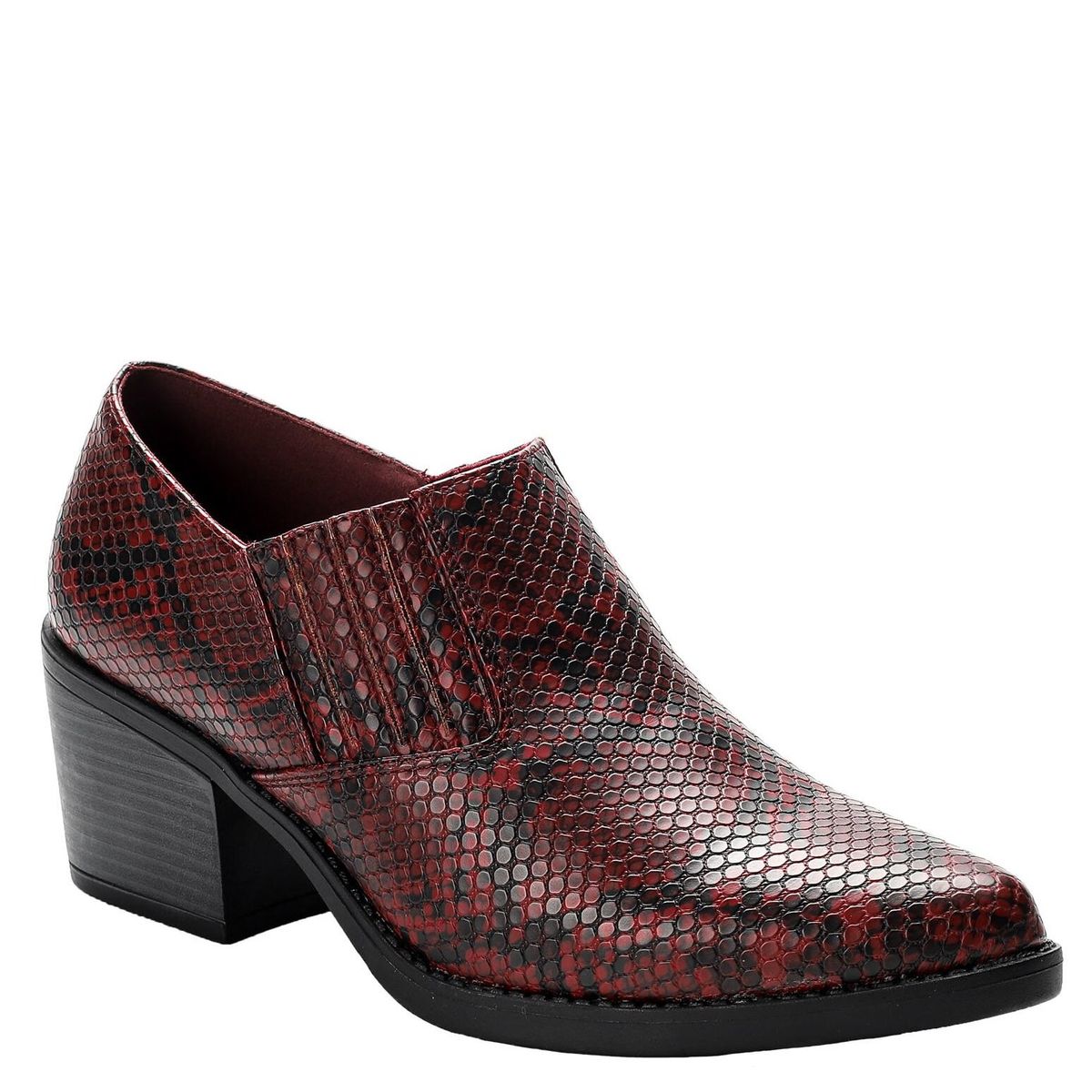 DINASTELLA - Botín Mujer Animalprint Burdeo