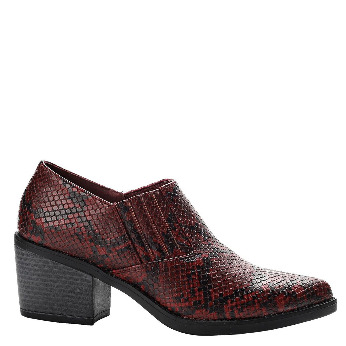 DINASTELLA - Botín Mujer Animalprint Burdeo