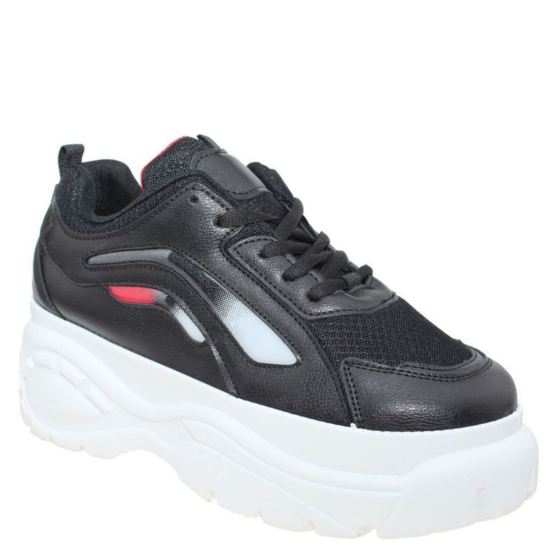 SUANGNIS - Zapatilla Terraplén Mujer Negro