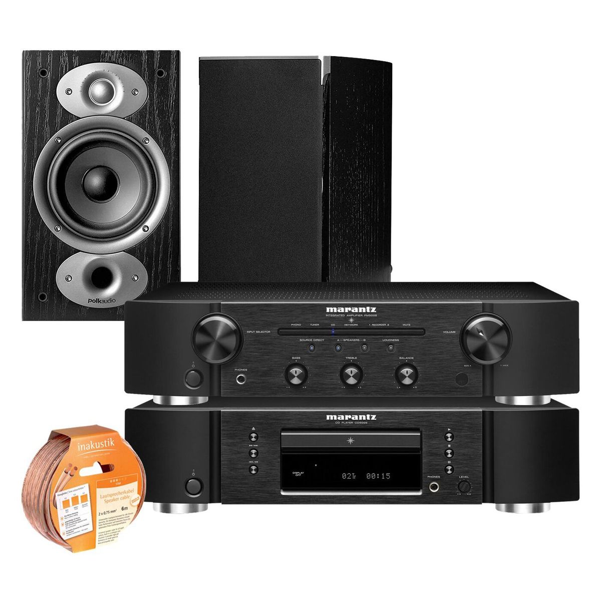 MARANTZ - Kit Stereo Marantz PM5005/CD5005 Polk RTIA1 Cable