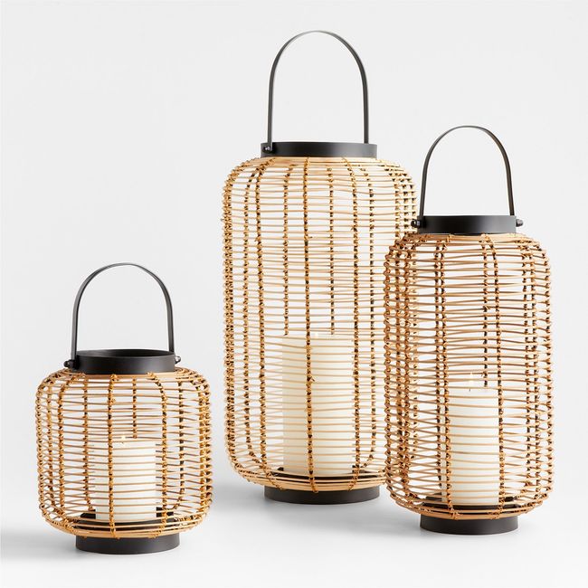 CRATE & BARREL - Fanal Brigton Rattan Crate&Barrel