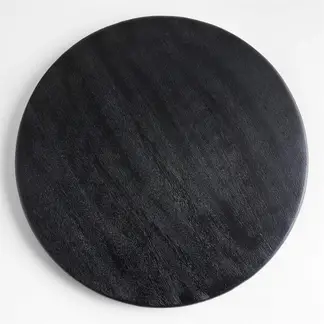 CRATE & BARREL - Tabla Redonda Grande Tondo Black