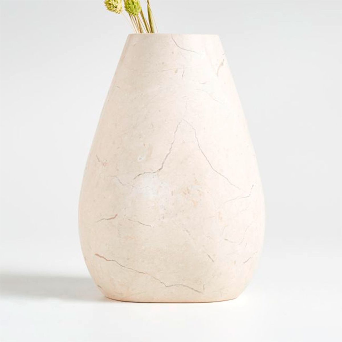 CRATE & BARREL - Jarrón Marmol Lilloo Crate & Barrel