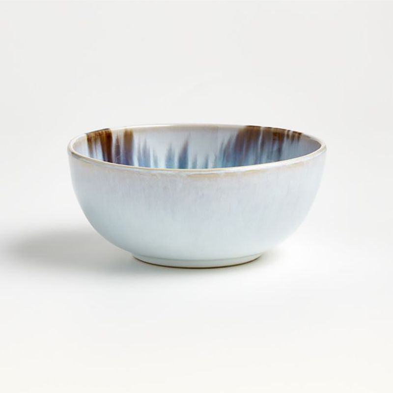 CRATE & BARREL - Bowl Julo Blanco y Azul Crate & Barrel
