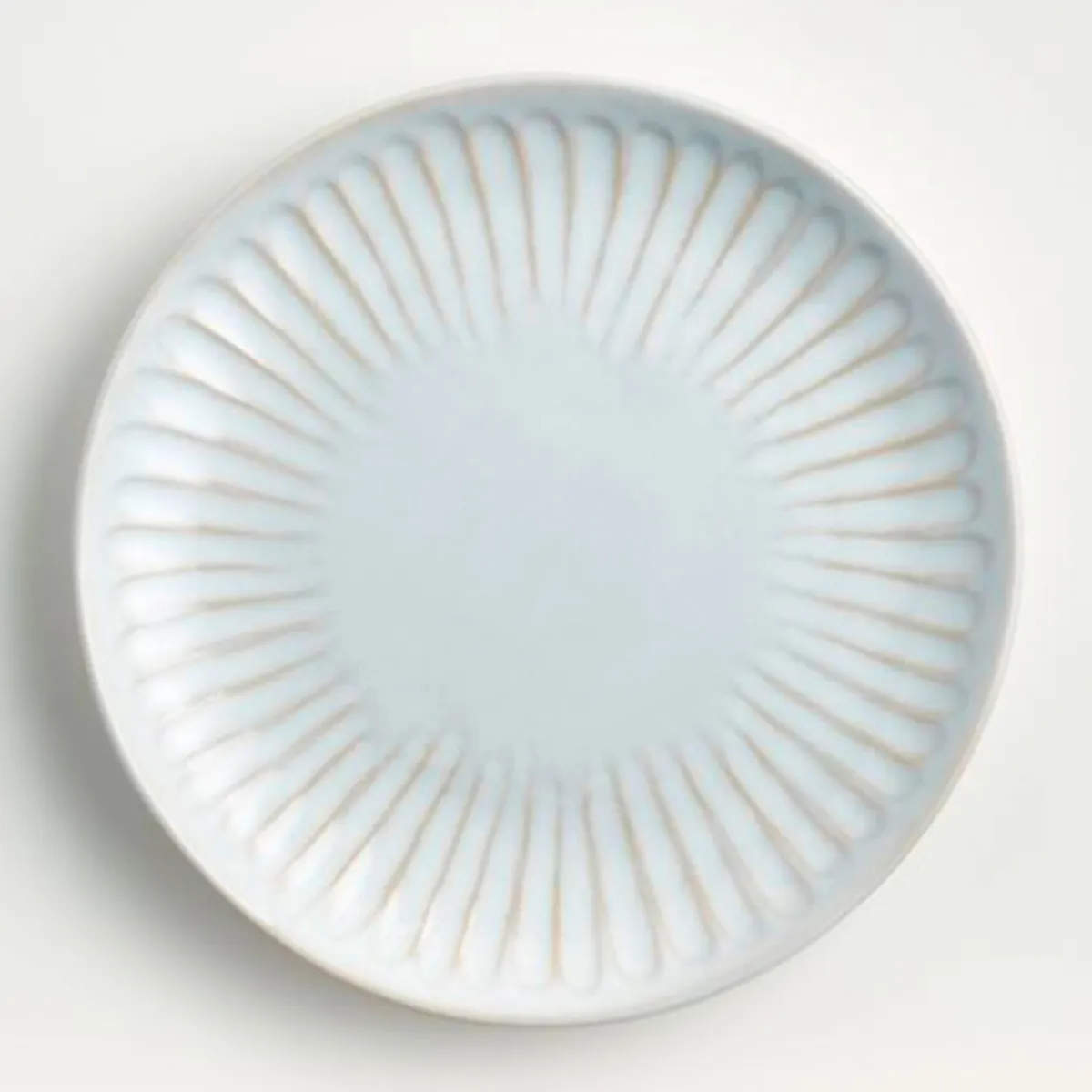 CRATE & BARREL - Plato De Ensalada Dover Blanco Con Textura Crate & Barrel