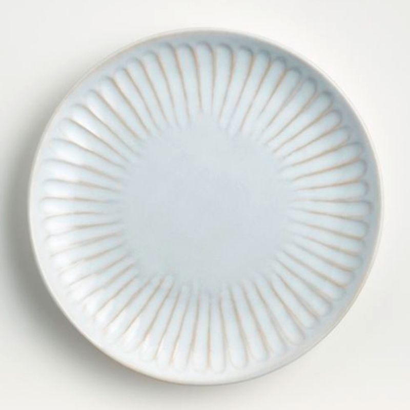 CRATE & BARREL - Plato de Ensalada Dover Blanco Con Textura Crate & Barrel