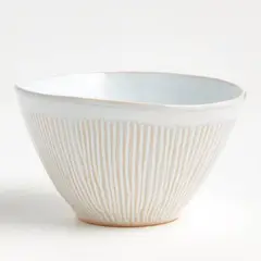 CRATE & BARREL - Bowl Cereales Dover Blanco Con Textura