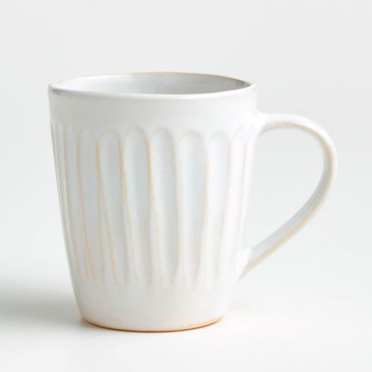 CRATE & BARREL - Mug Tazón Dover Blanco Con Textura