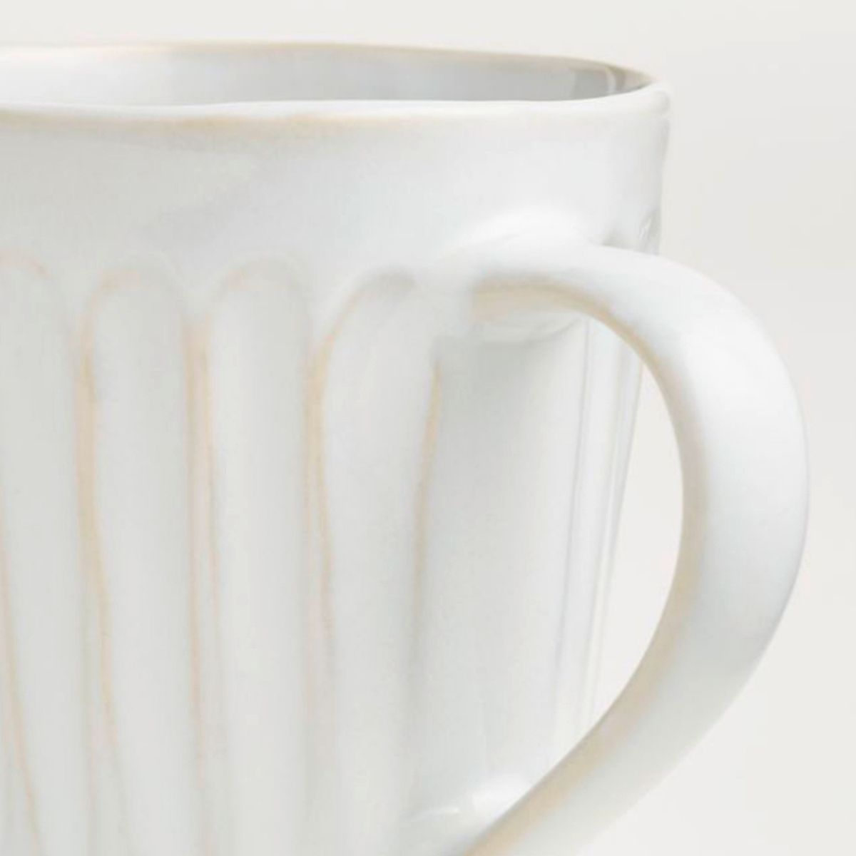 CRATE & BARREL - Mug Tazón Dover Blanco Con Textura