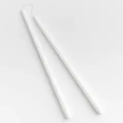CRATE & BARREL - Candelabro Conicas Blancas De 46Cm