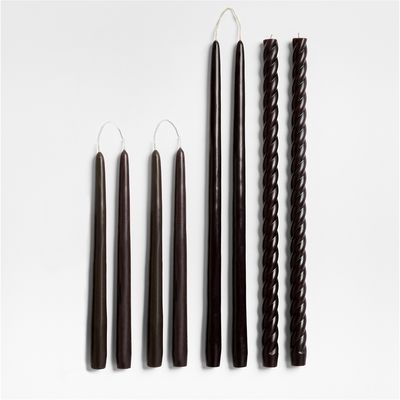 Imagen 2 del producto Set 2 Velas Taper Negra 46Cm