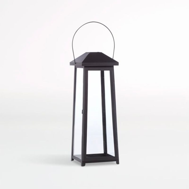 CRATE & BARREL - Farol Petaluma Negro Crate & Barrel