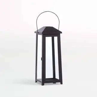 CRATE & BARREL - Farol Petaluma Negro