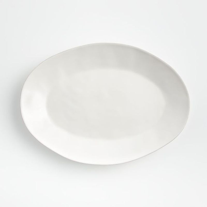 CRATE & BARREL - Fuente Ovalada Marin Blanco Pequeño Crate & Barrel