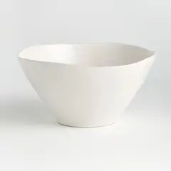 CRATE & BARREL - Bowl Grande Para Servir Marin Blanco