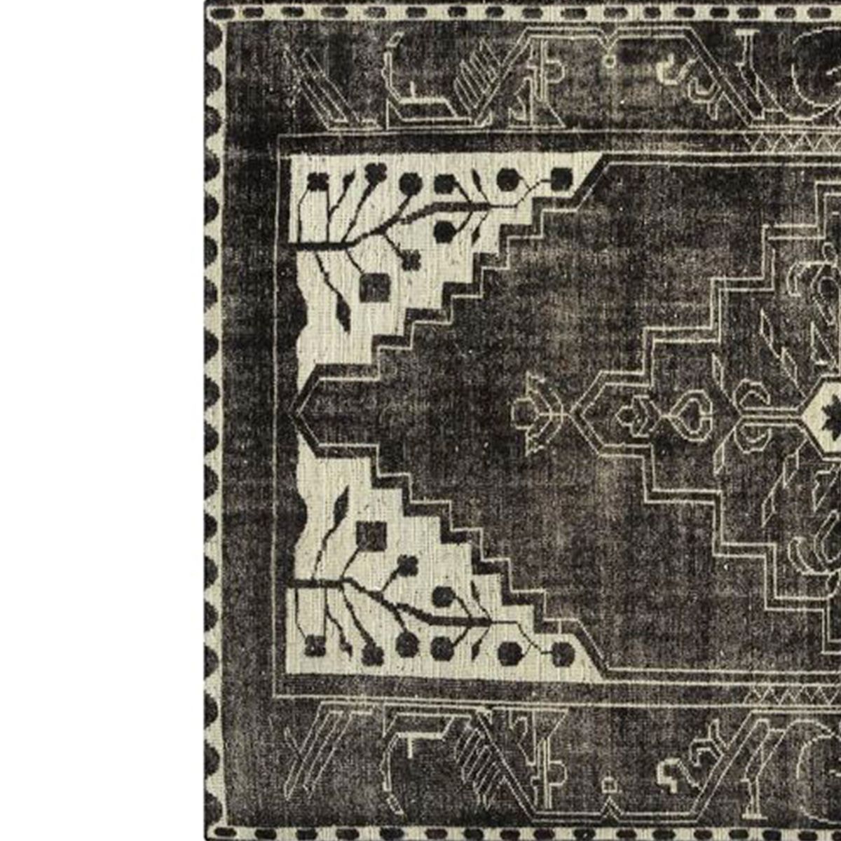 CRATE & BARREL - Alfombra Orient Anice Algodón Crate & Barrel