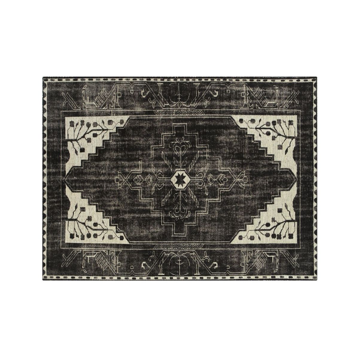 CRATE & BARREL - Alfombra Orient Anice Algodón Crate & Barrel