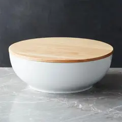 CRATE & BARREL - Bowl Servir Merge Con Tapa