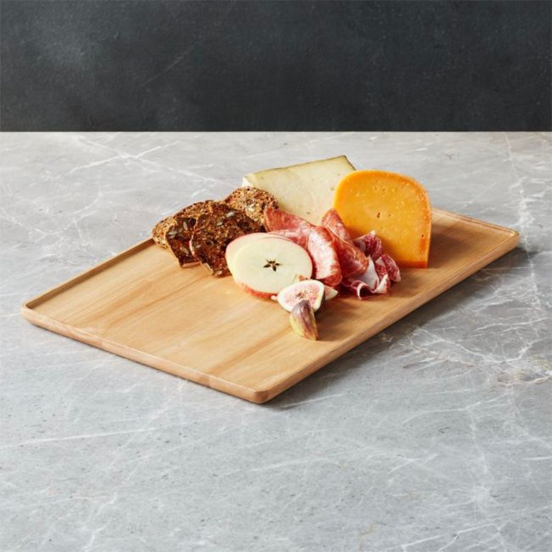 CRATE & BARREL - Bandeja Madera Merge Grande Crate & Barrel